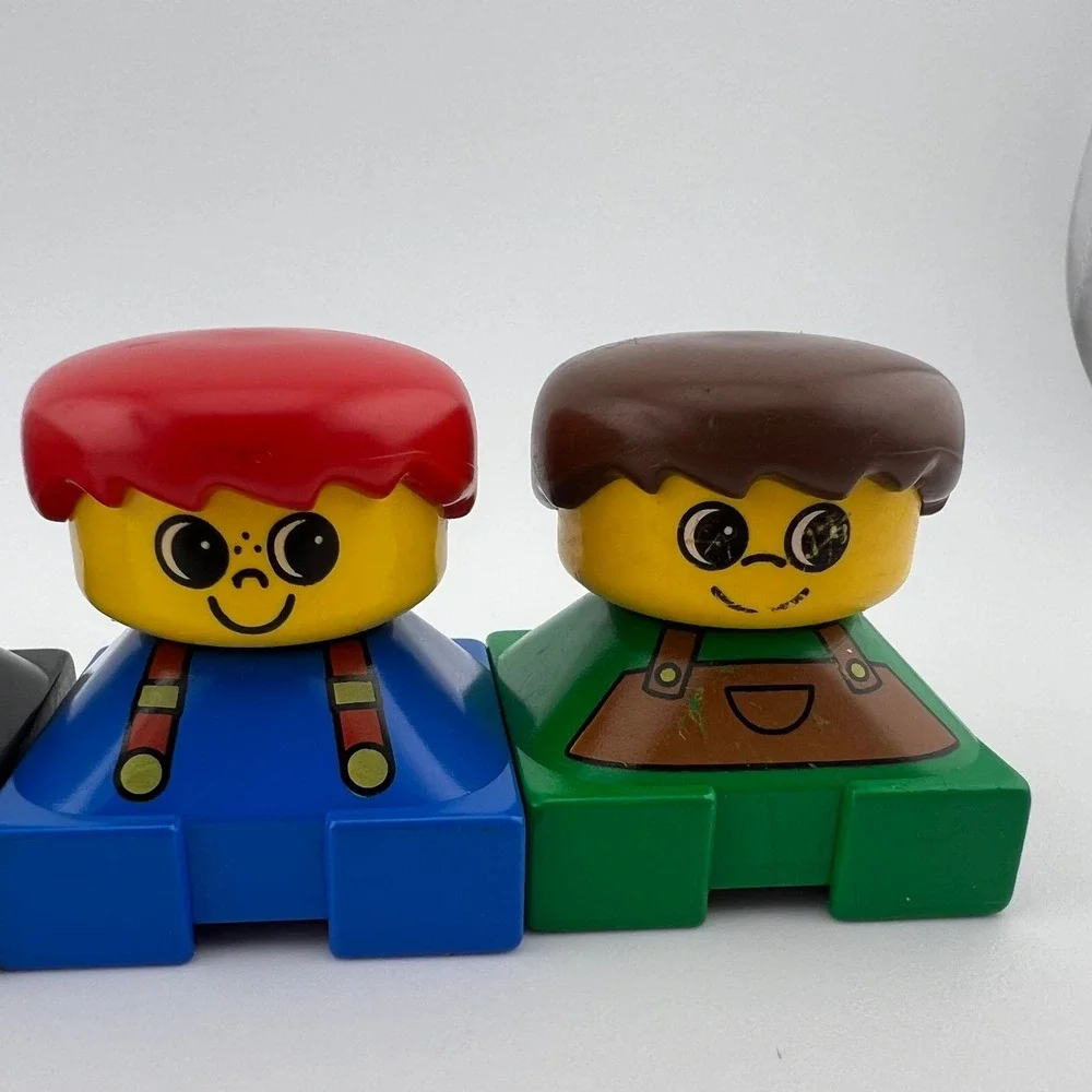 Vintage LEGO DUPLO People Figures Lot of 5 Assorted Characters Minor Wear